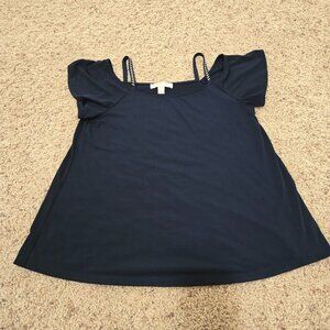 Womens Michael Kors Blue Medium Top w/Studs